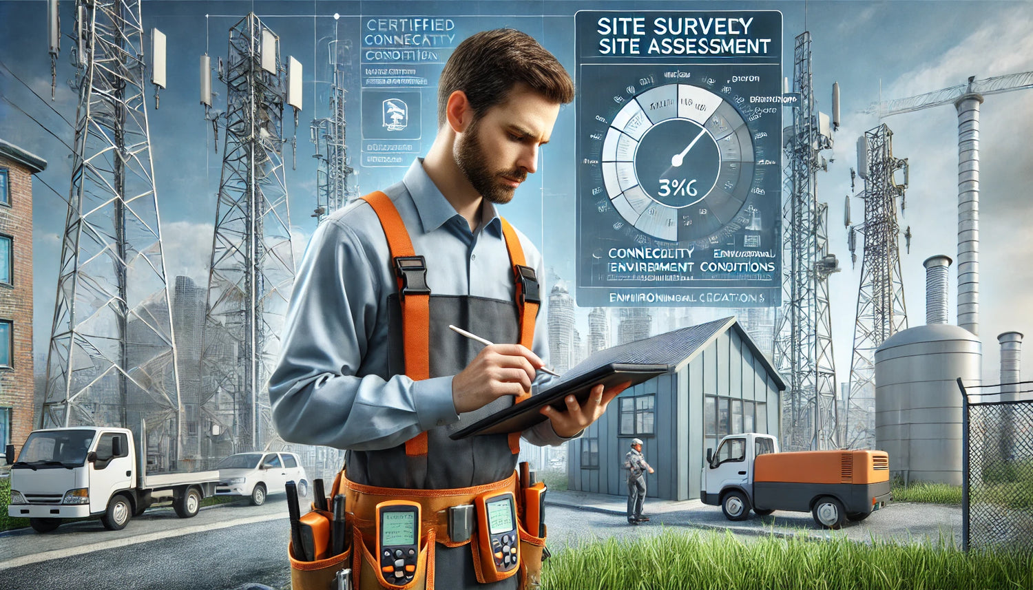 DALL_E_2024-07-01_12.17.00_-_A_realistic_image_of_a_certified_technician_conducting_a_site_survey_and_assessment._The_technician_is_seen_evaluating_connectivity