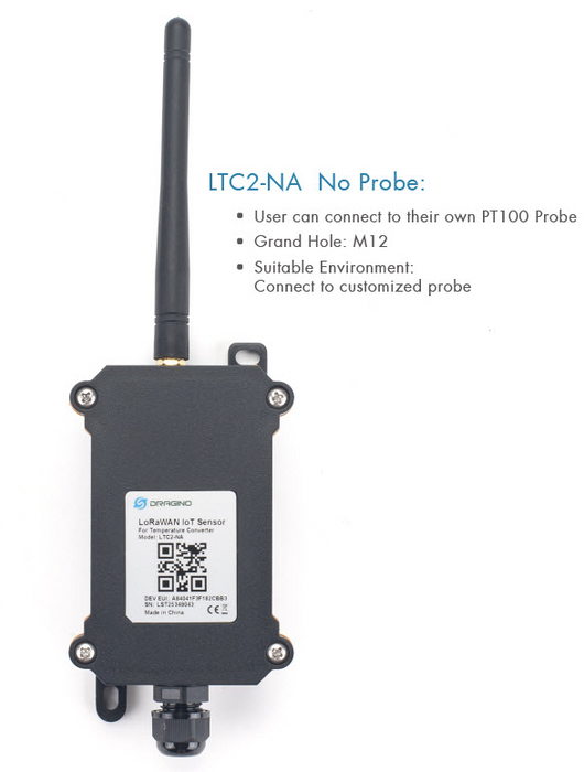 Dragino No Probe Industrial LoRaWAN Temperature Transmitter